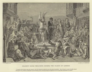 Solomon Eagle Preaching During the Plague of London
